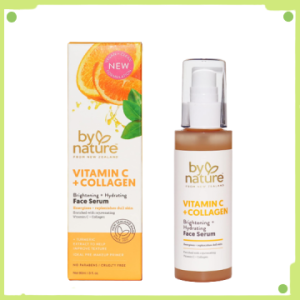 By Nature Brightening Face Serum with Vitamin C + Collagen